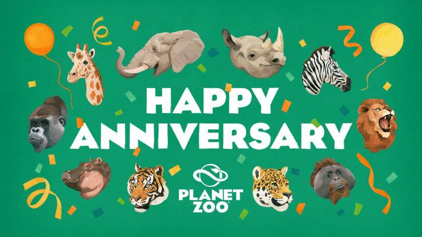Planet Zoo evento de aniversario